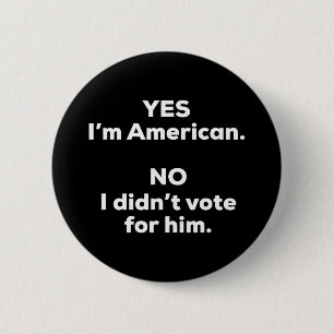 Funny Anti Trump Tees Uni-adults Black Small Clic  Button