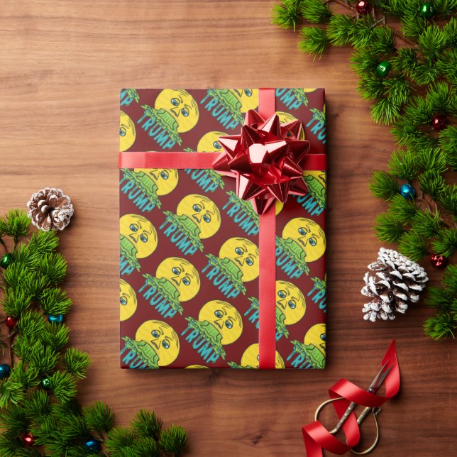 Funny Anti Trump Wrapping Paper (Holiday Gift)