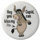 Funny Anti-Valentine Donkey cookies (Front)