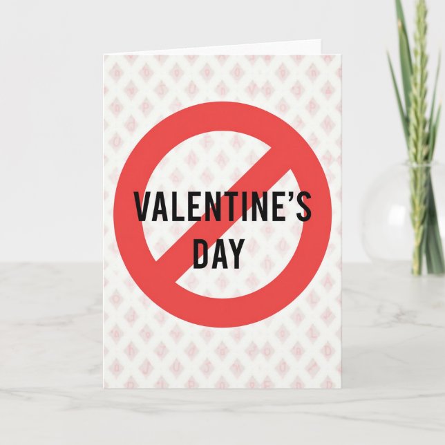 Funny Anti Valentines Day Card (Front)