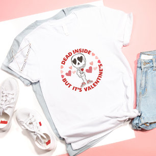 Funny Anti-Valentine's Day Cute Single skull T-Shirt