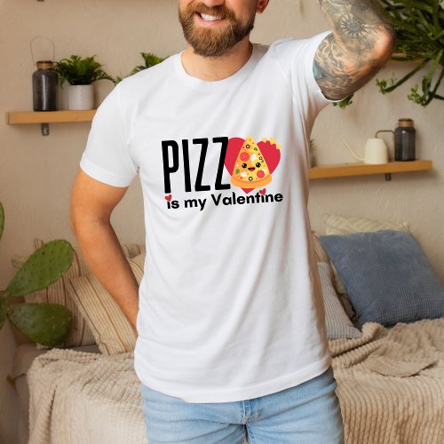 Funny Anti_Valentines Day Gift Cute Pizza Love T_Shirt