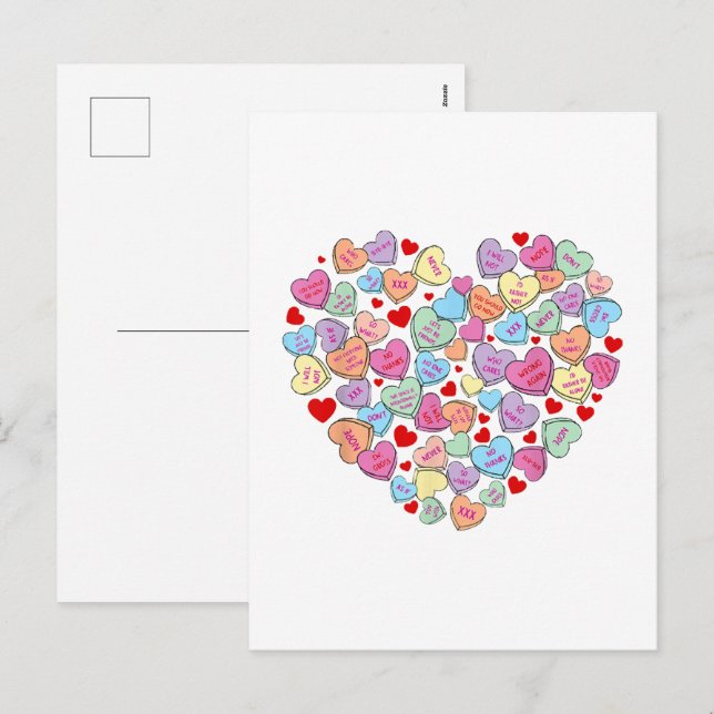 Funny Anti Valentines Day Holiday Postcard (Front/Back)