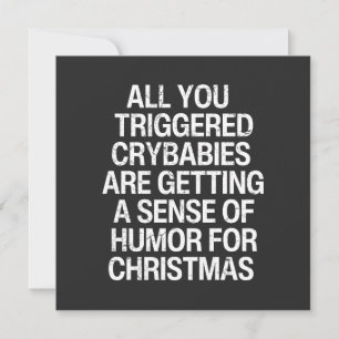 Funny Anti Woke Christmas  Holiday Card