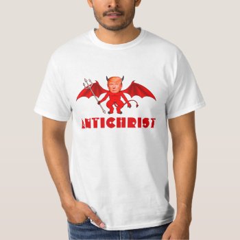 Funny "antichrist" With Trump Devil T-shirt by DakotaPolitics at Zazzle
