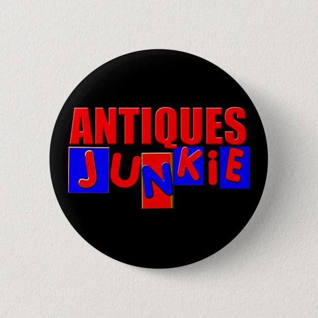 Funny Antiques Pinback Button (Front)