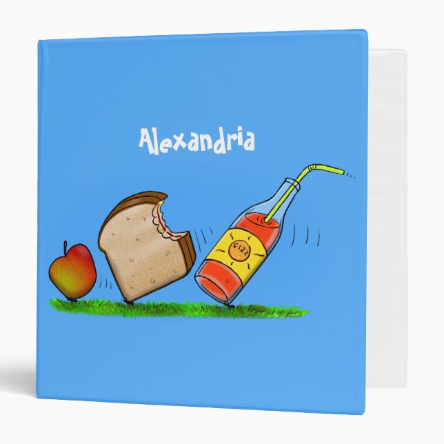 Funny ants cartoon 3 ring binder (Front/Inside)