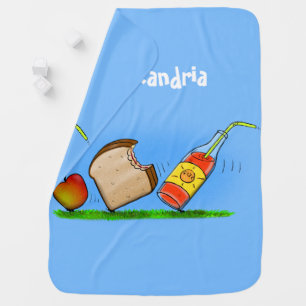 Funny ants cartoon baby blanket