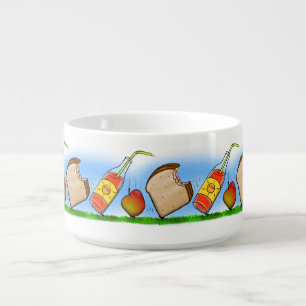 Funny ants cartoon bowl