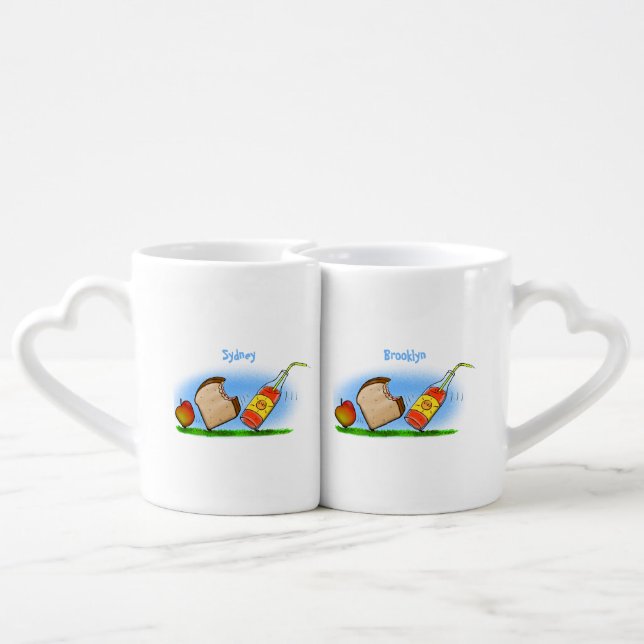 Funny ants cartoon coffee mug set (Back Nesting)