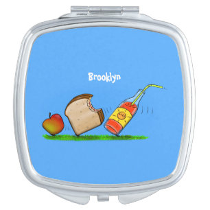 Funny ants cartoon compact mirror