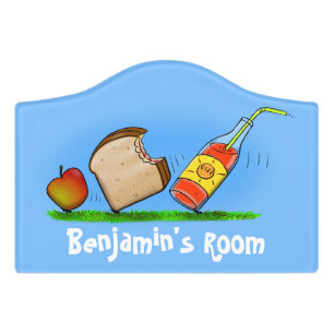 Funny ants cartoon door sign