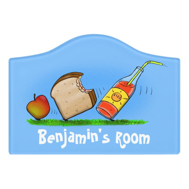 Funny ants cartoon door sign (Small Crest Front)