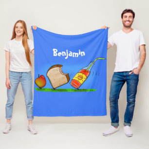 Funny ants cartoon fleece blanket