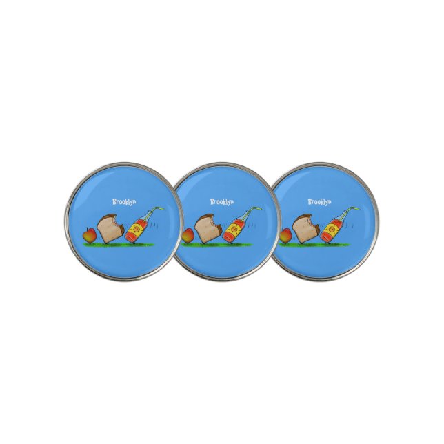 Funny ants cartoon golf ball marker (3 Up)