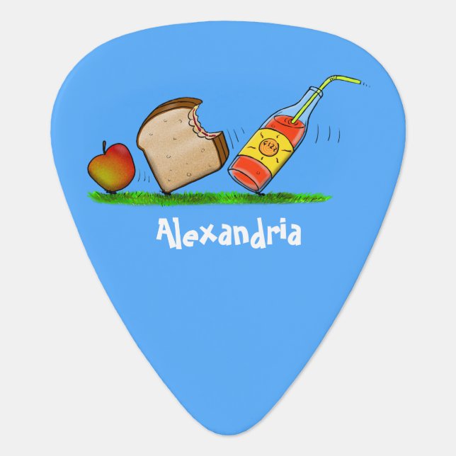Funny ants cartoon  guitar pick (Front)