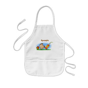 Funny ants cartoon kids' apron