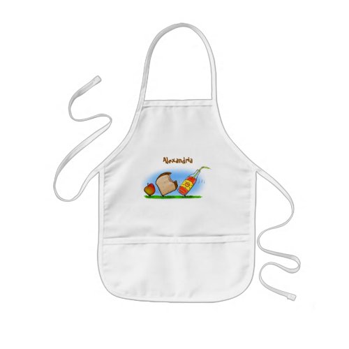 Funny ants cartoon kids apron