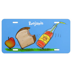 Funny ants cartoon license plate