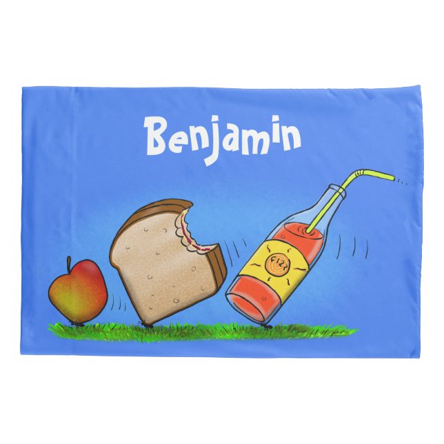 Funny ants cartoon pillow case (Back)