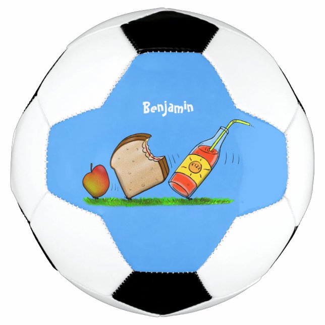 Funny ants cartoon soccer ball (Front)