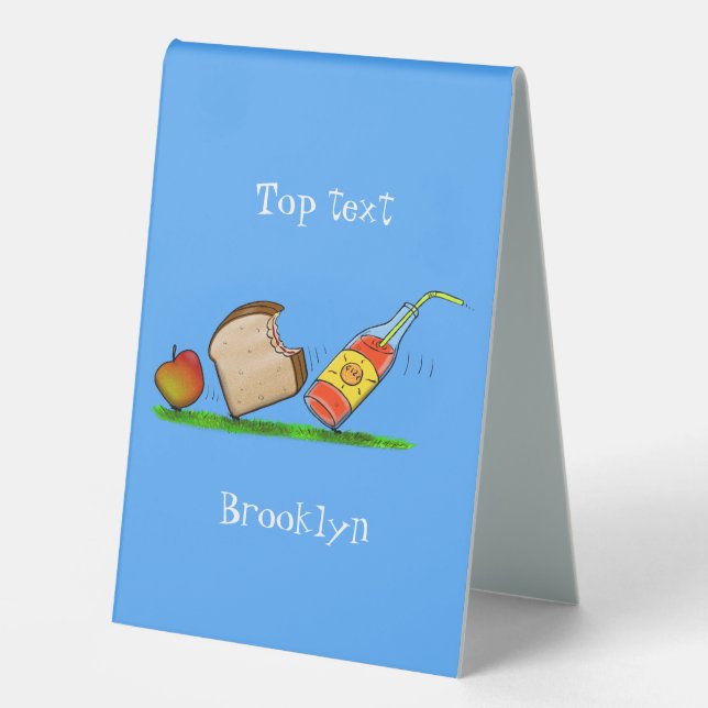 Funny ants cartoon table tent (Front)