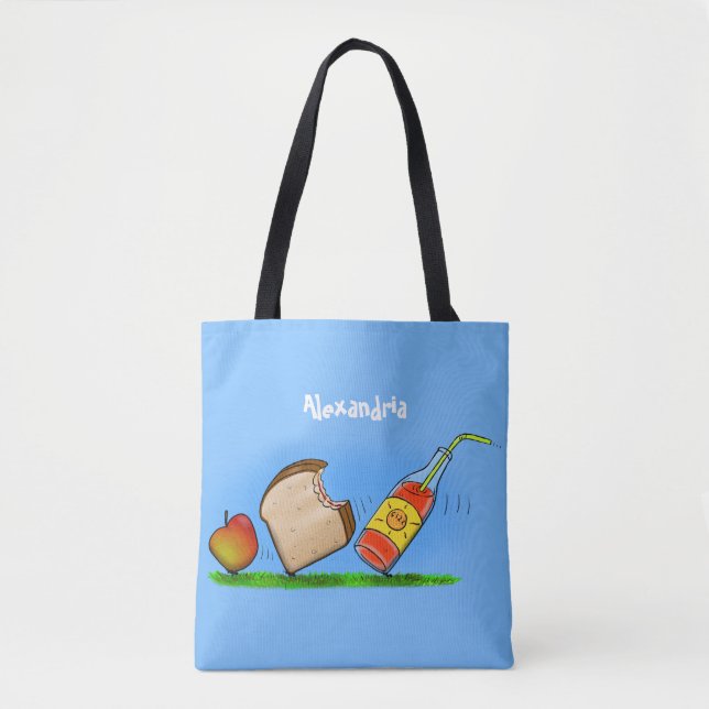 Funny ants cartoon tote bag (Front)