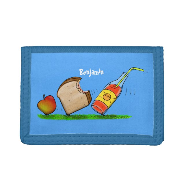Funny ants cartoon trifold wallet (Front)