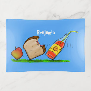 Funny ants cartoon trinket tray