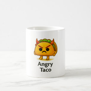 Funny Anxiety Taco Mug Cute Gift for Foodie Friend