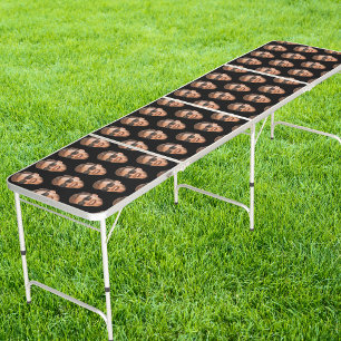 Funny Any Color Custom Men's Face Photo Beer Pong Table