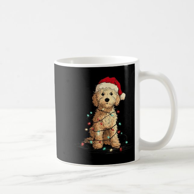 Funny Ao Christmas Graphics Dog Lights Lover  Coffee Mug (Right)