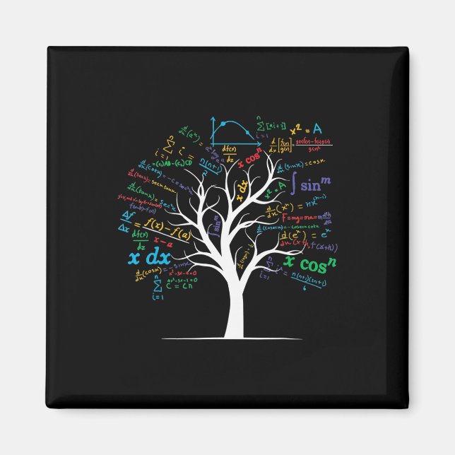 Funny Ap Calculus Algebra Tree Math Teacher Nerd G Magnet (Front)
