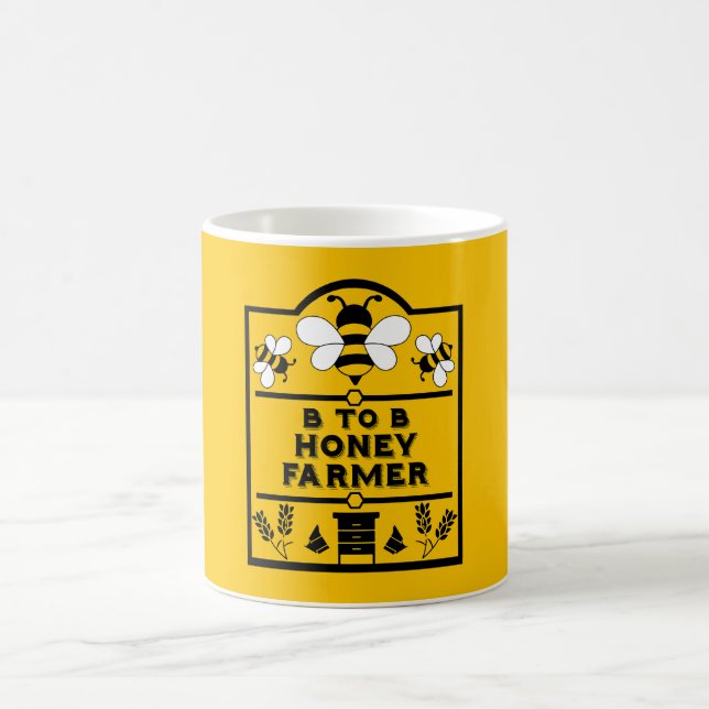 Funny Apiary Honey Farmer Color Morph Mug (Center)