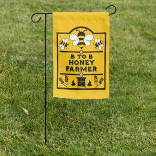 Funny Apiary Honey Farmer Garden Flag