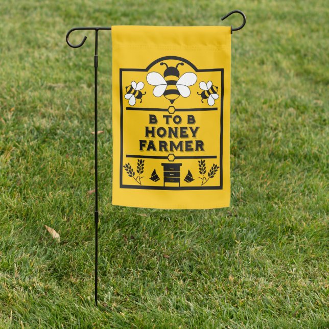 Funny Apiary Honey Farmer Garden Flag (In SItu)