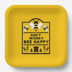 Funny Apiary Honey Farmer Paper Plates