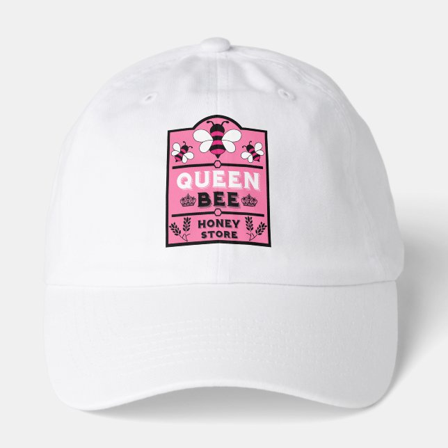 Funny Apiary Honey Queen Bee Hat (Front)