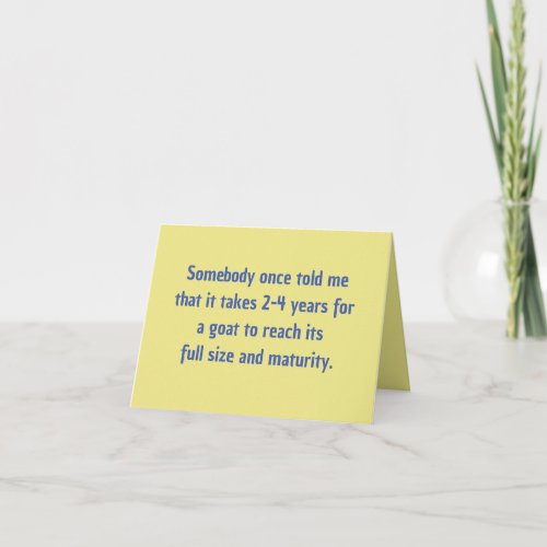 Funny Apology Card