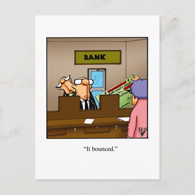 Funny Apology Humor Postcard (Front)