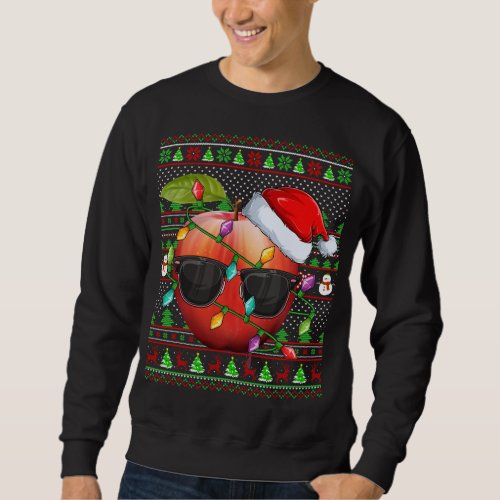 Funny Apple Fruit Lover Family Matching Ugly Apple Sweatshirt