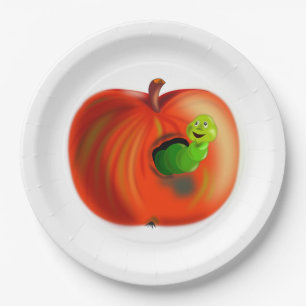 Funny Apple Paper Plates
