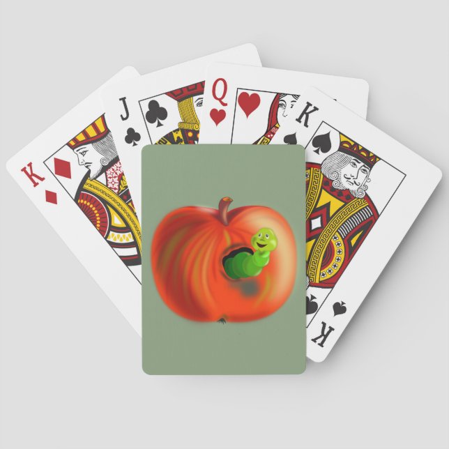 Funny Apple Playing Cards (Back)
