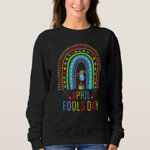 Funny April Fool's Day April 1st Joke Pranks Kids Sweatshirt