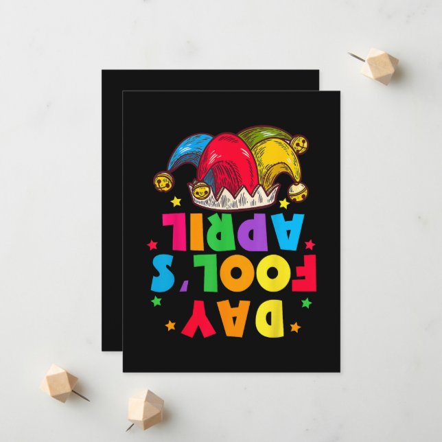 Funny April Fool's Day Pranks Kit 1st April Jokes Announcement (Front/Back In Situ)