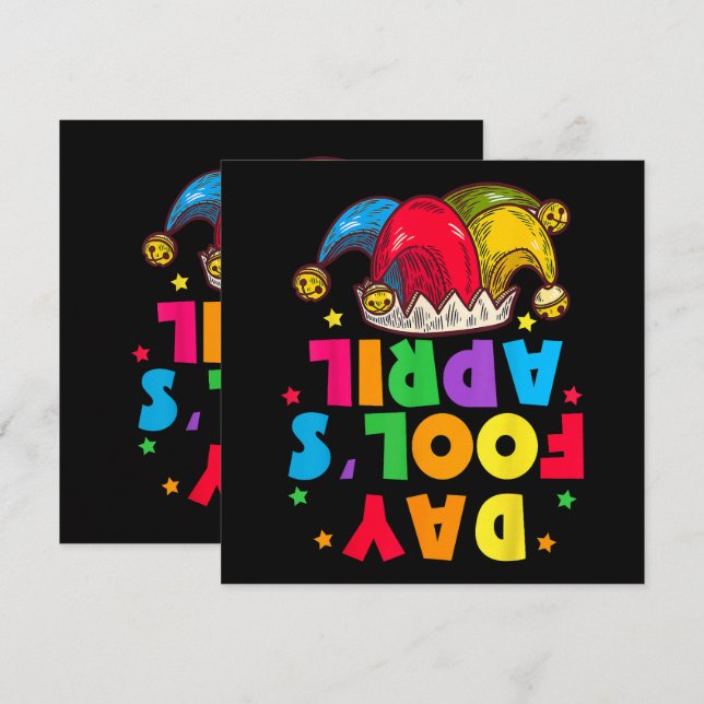 Funny April Fool's Day Pranks Kit 1st April Jokes Invitation (Front/Back)