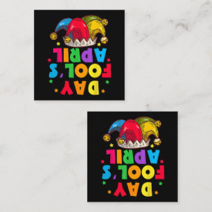 Funny April Fool's Day Pranks Kit 1st April Jokes Square Business Card