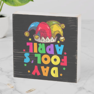 Funny April Fool's Day Pranks Kit 1st April Jokes Wooden Box Sign