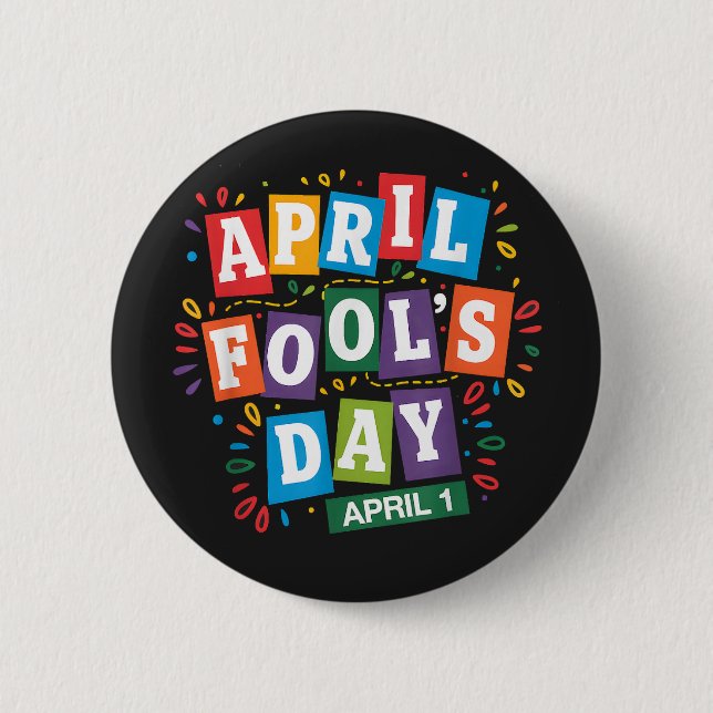 Funny April Fools Day Pranks Kit Button (Front)