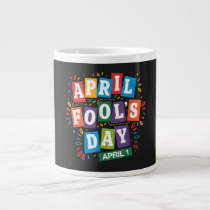 Funny April Fools Day Pranks Kit Giant Coffee Mug